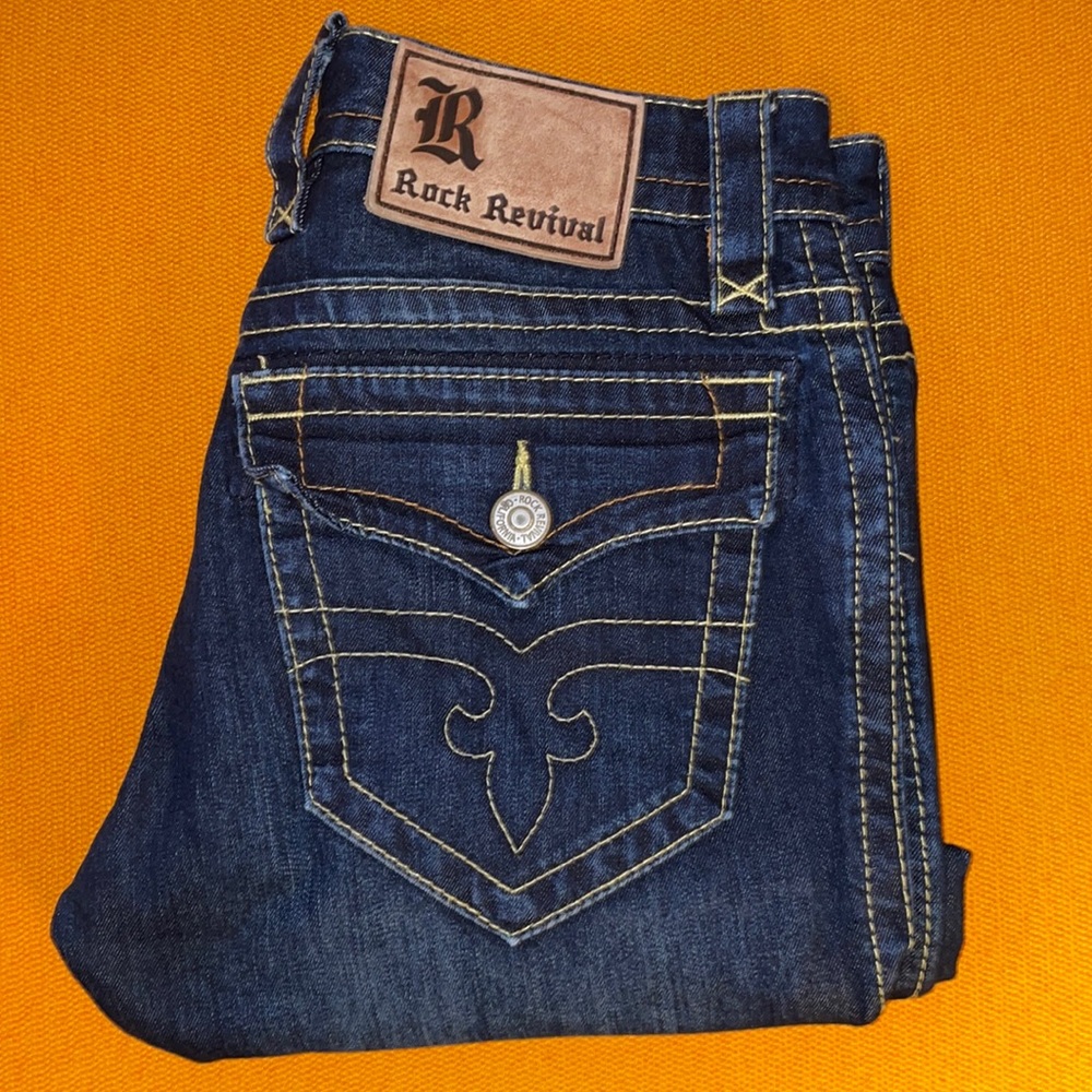 Rock Revival Men’s Jeans Dark Wash